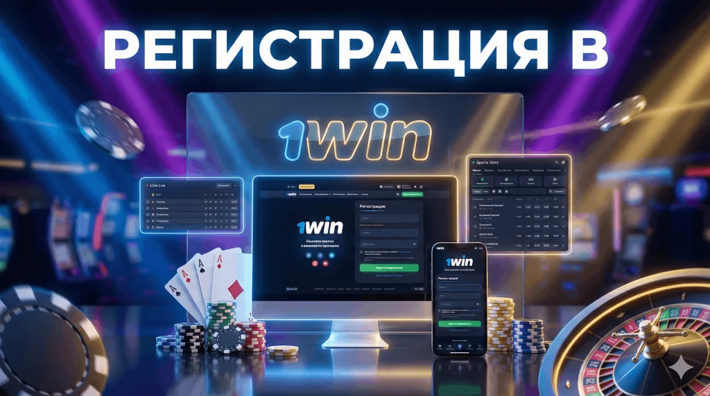 Регистрация в 1вин